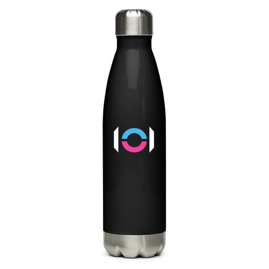 ON1C Logo with Signature Stainless Steel Black Water Bottle