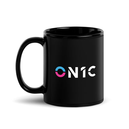 ON1C Logo Black Glossy Mug w/ Signature (#4245)