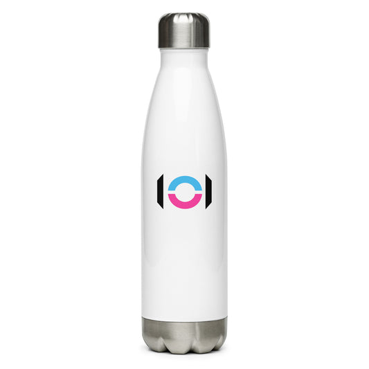 ON1C Logo with Signature Stainless Steel White Water Bottle