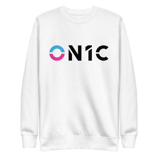 ON1C Signature Unisex Premium White Sweatshirt